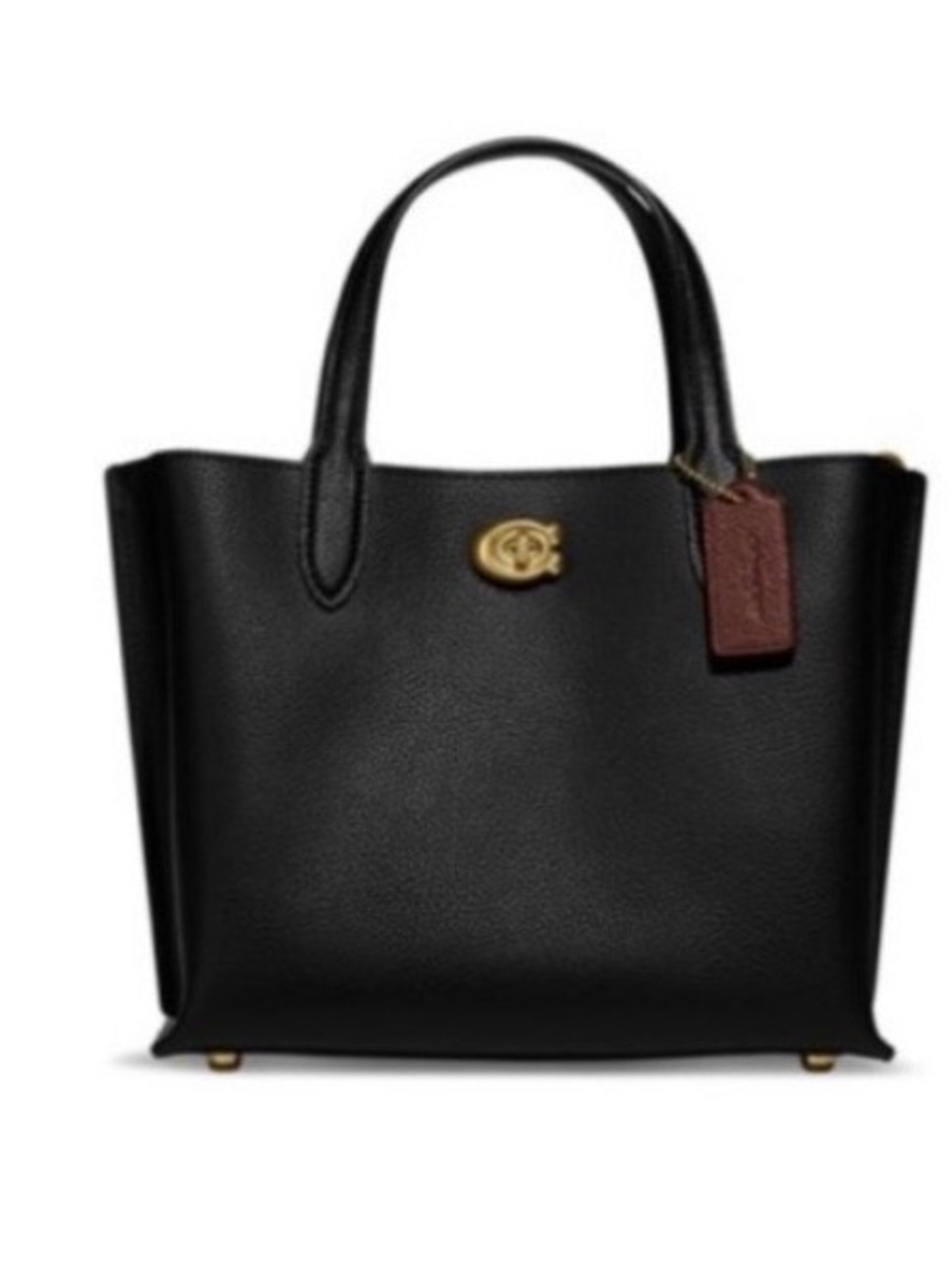 Coach Classic Black Leather Tote